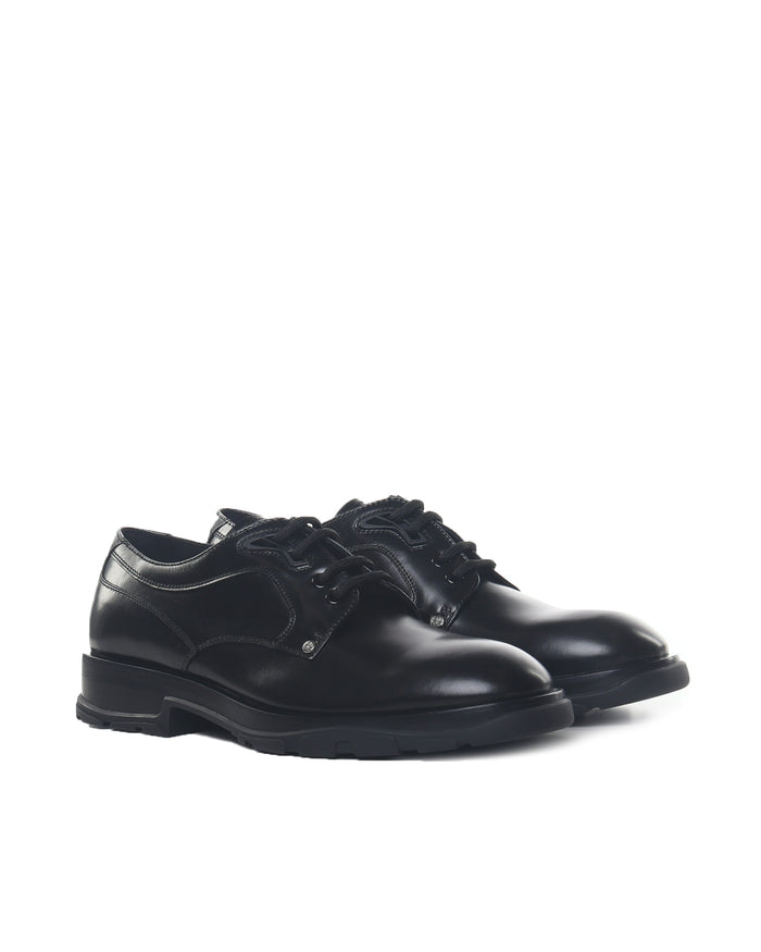 Alexander Mcqueen Flat Shoes Black Calfskin