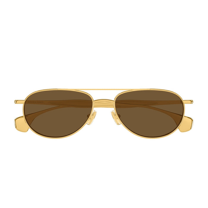 Bottega Veneta Bv1419s Linea Signature Icons Gold Metallo Sunglasses
