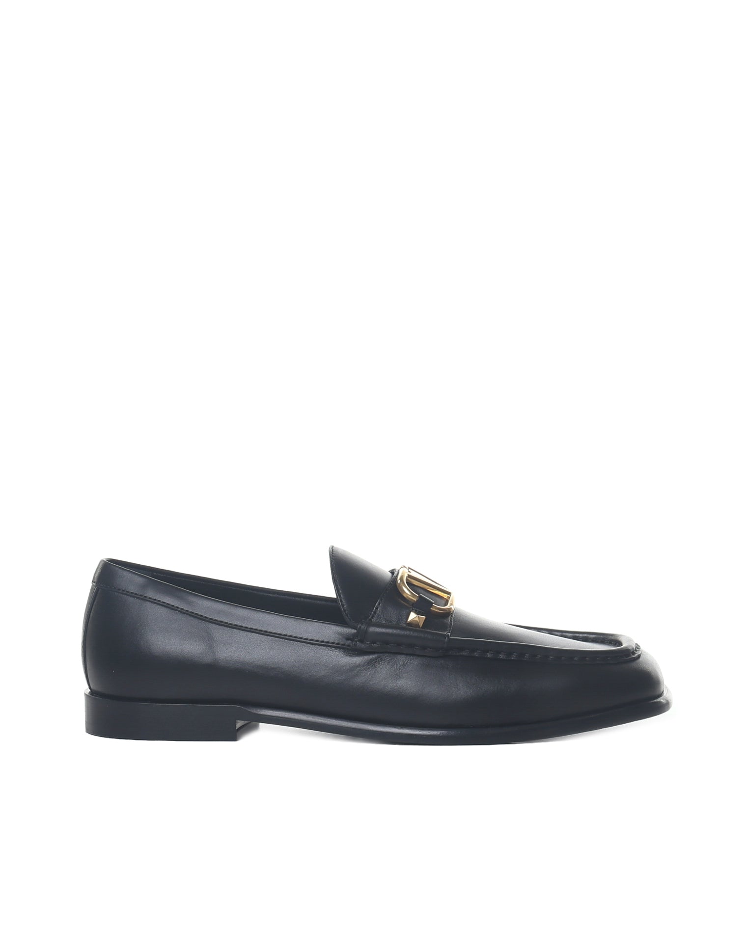 Valentino Garavani Flat Shoes Black Calfskin
