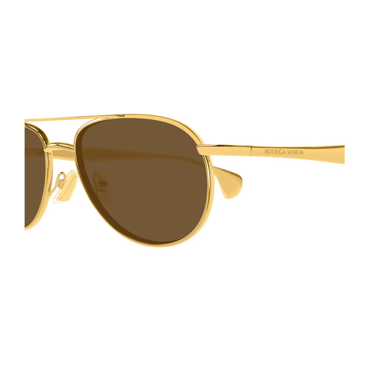 Bottega Veneta Bv1419s Linea Signature Icons Gold Metallo Sunglasses