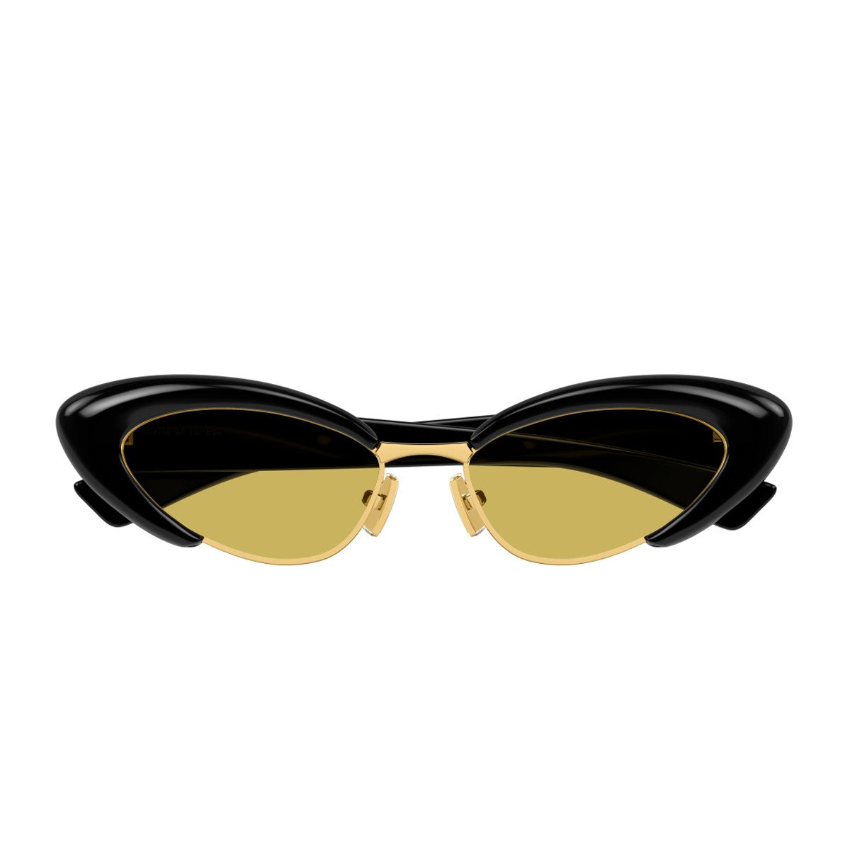 Bottega Veneta Bv1387s Linea Ribbon Black / Yellow Acetato Riciclato/ Metallo Sunglasses