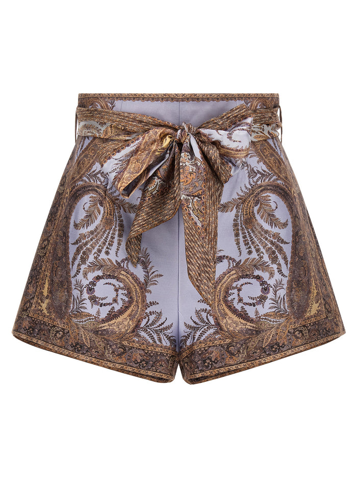 Hypnotic Flat Front shorts Purple Silk Bermuda