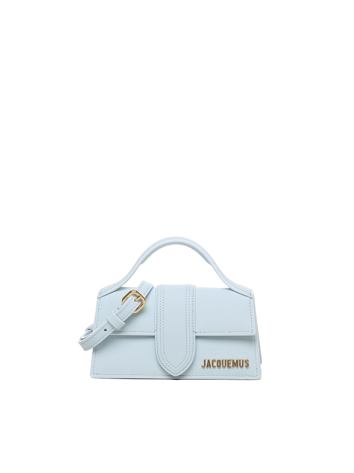 Jacquemus Bags Pale Blue Suede Calfskin