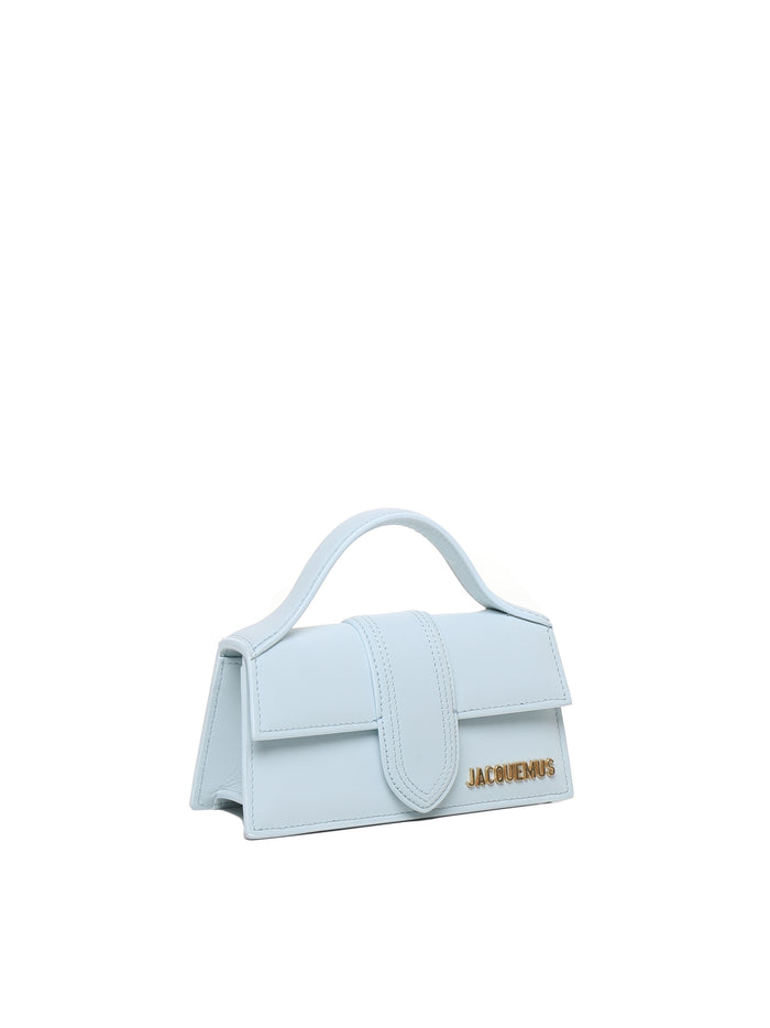 Jacquemus Bags Pale Blue Suede Calfskin