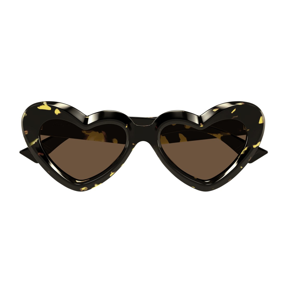 Bottega Veneta Bv1432s Linea Ribbon Havana Acetato Riciclato Sunglasses