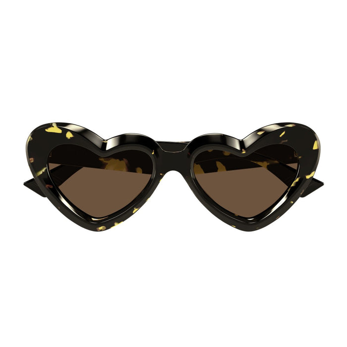 Bottega Veneta Bv1432s Linea Ribbon Havana Acetato Riciclato Sunglasses