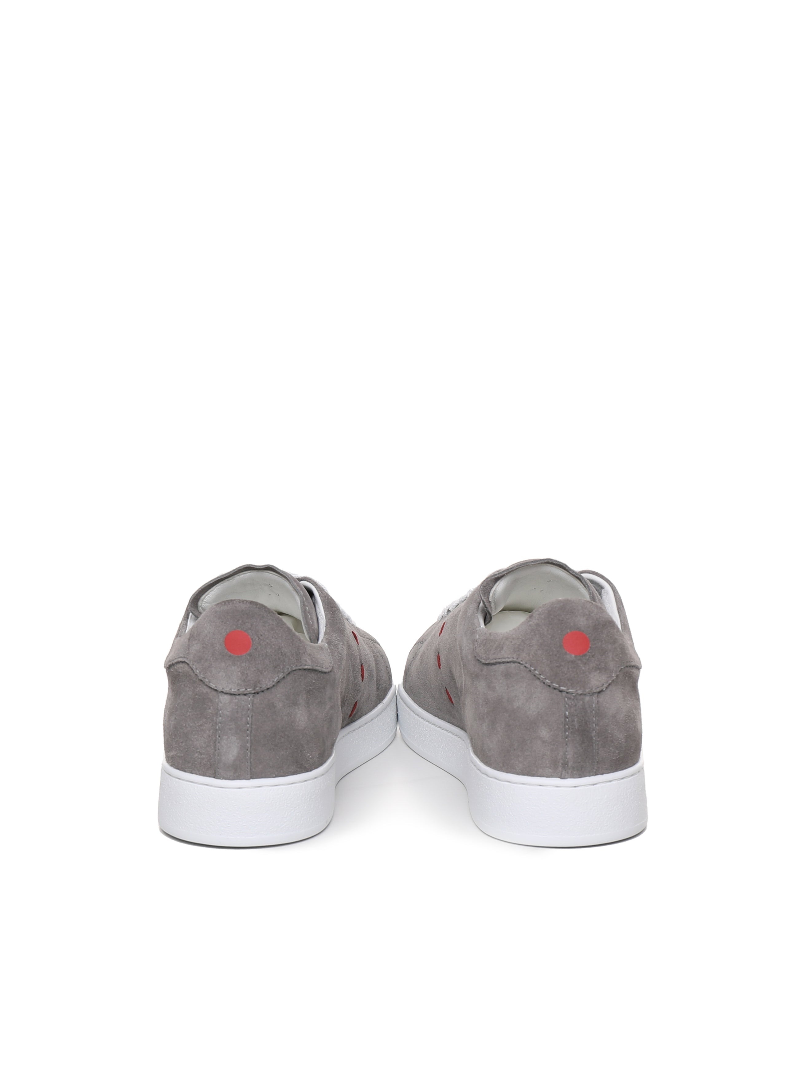 Kiton Sneakers Grey Suede Calfskin