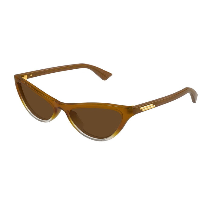 Bottega Veneta Bv1414s Linea Ribbon Brown Acetato Riciclato Sunglasses