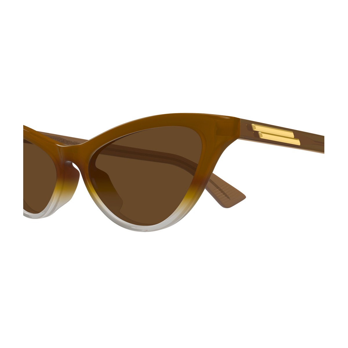 Bottega Veneta Bv1414s Linea Ribbon Brown Acetato Riciclato Sunglasses