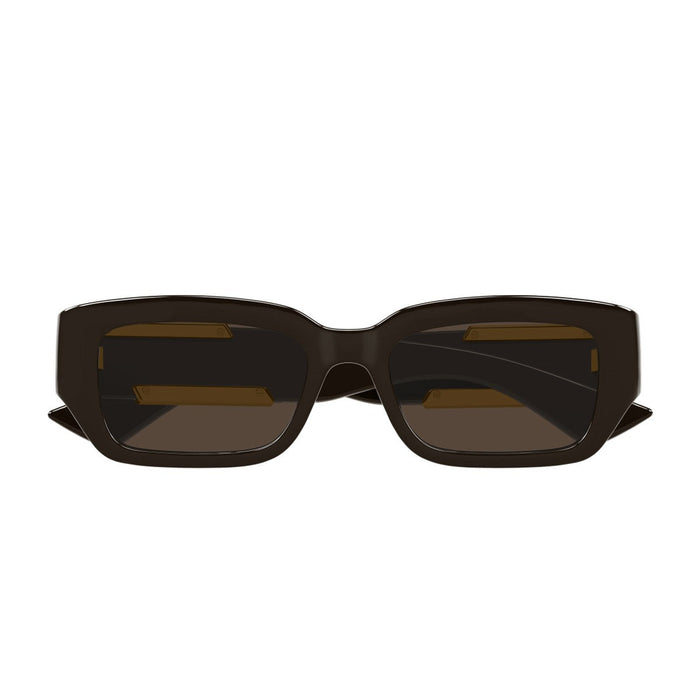 Bottega Veneta Bv1406s Linea Ribbon Dark Brown Bio-inettato Sunglasses