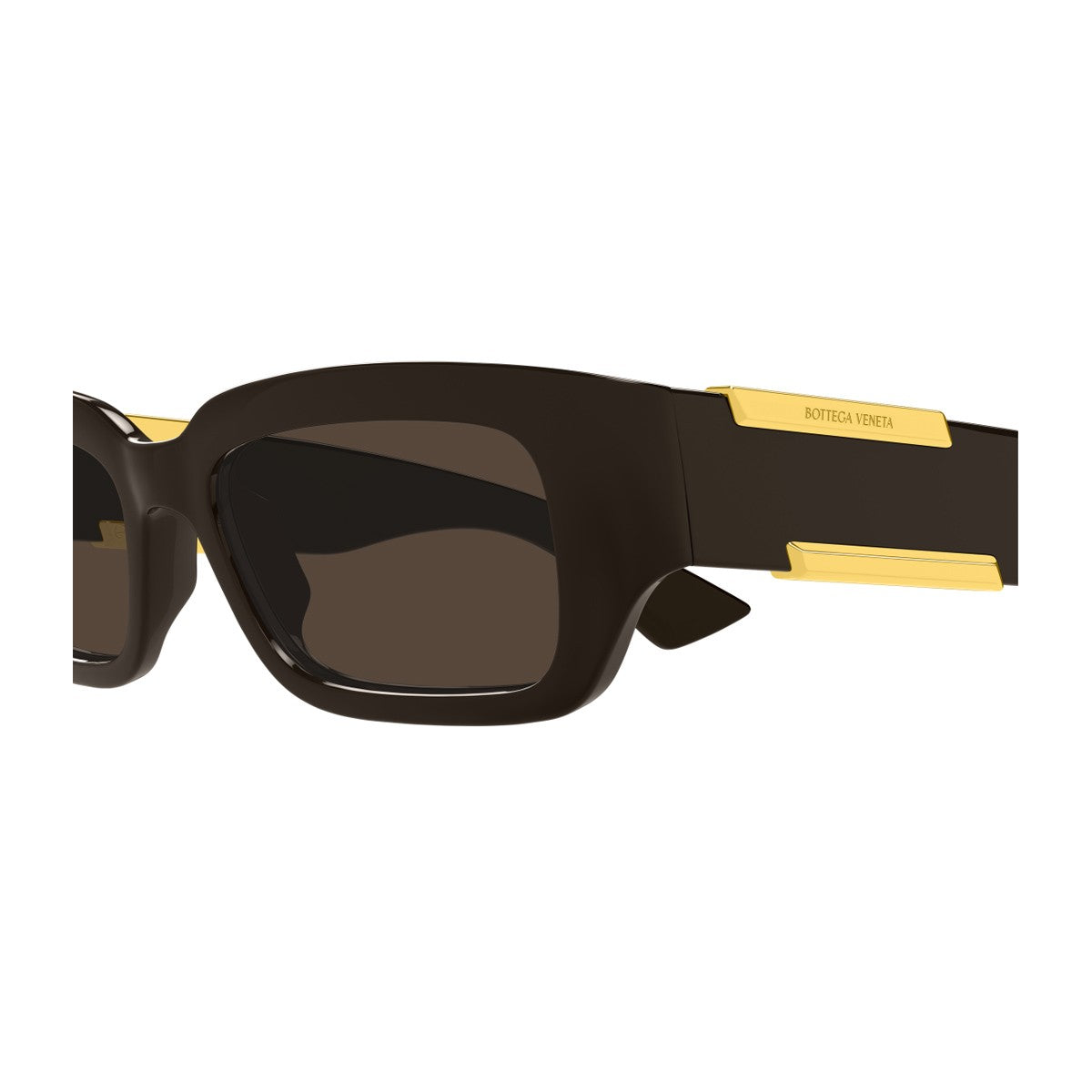 Bottega Veneta Bv1406s Linea Ribbon Dark Brown Bio-inettato Sunglasses