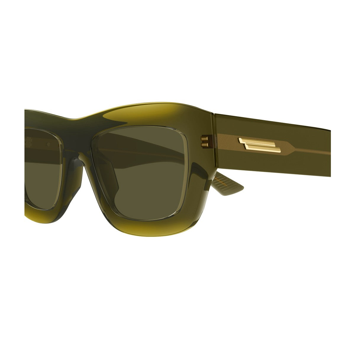 Bottega Veneta Bv1357s Linea Ribbon Green Acetato Riciclato Sunglasses