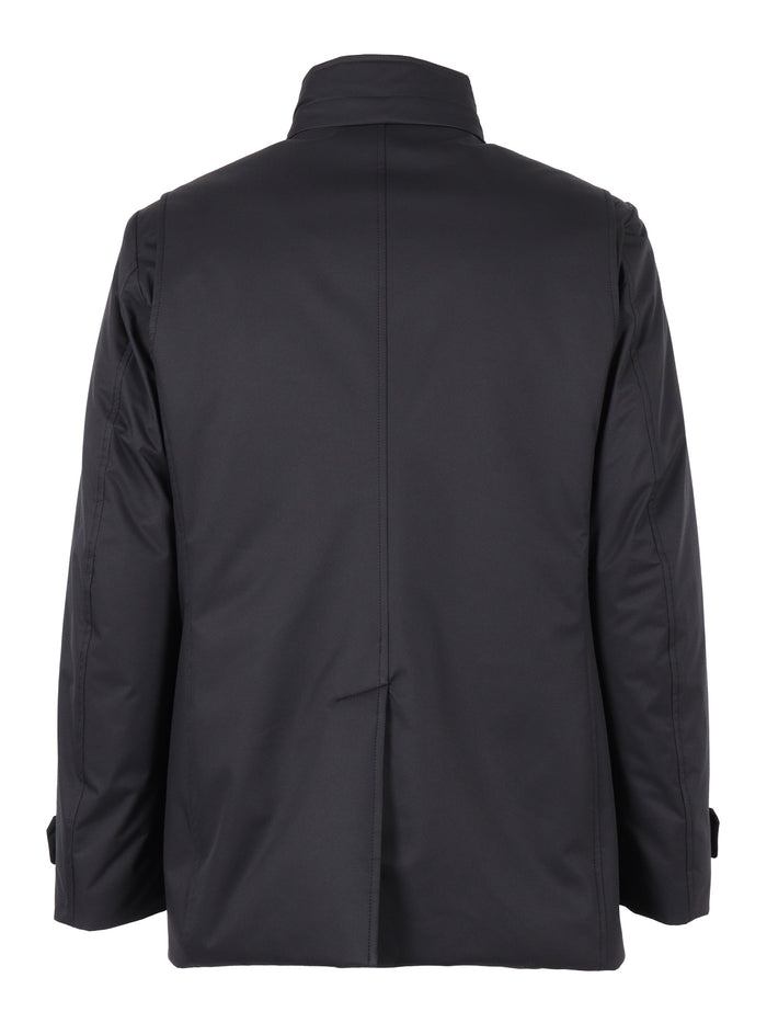 Reis-Ads Jacket Blue Polyester Polyurethane Coat