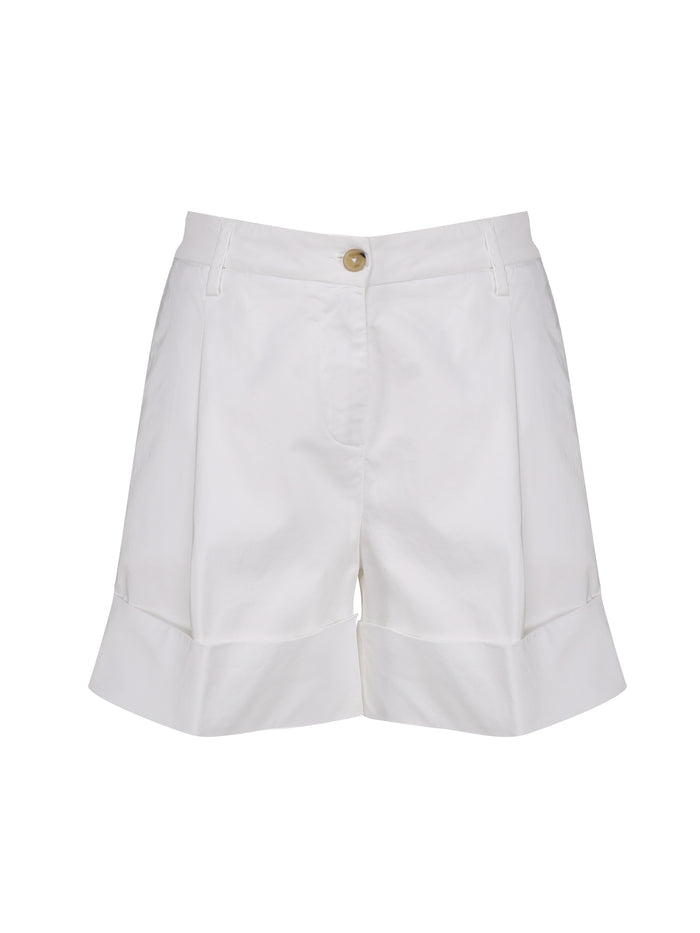 Fay Shorts White Cotton