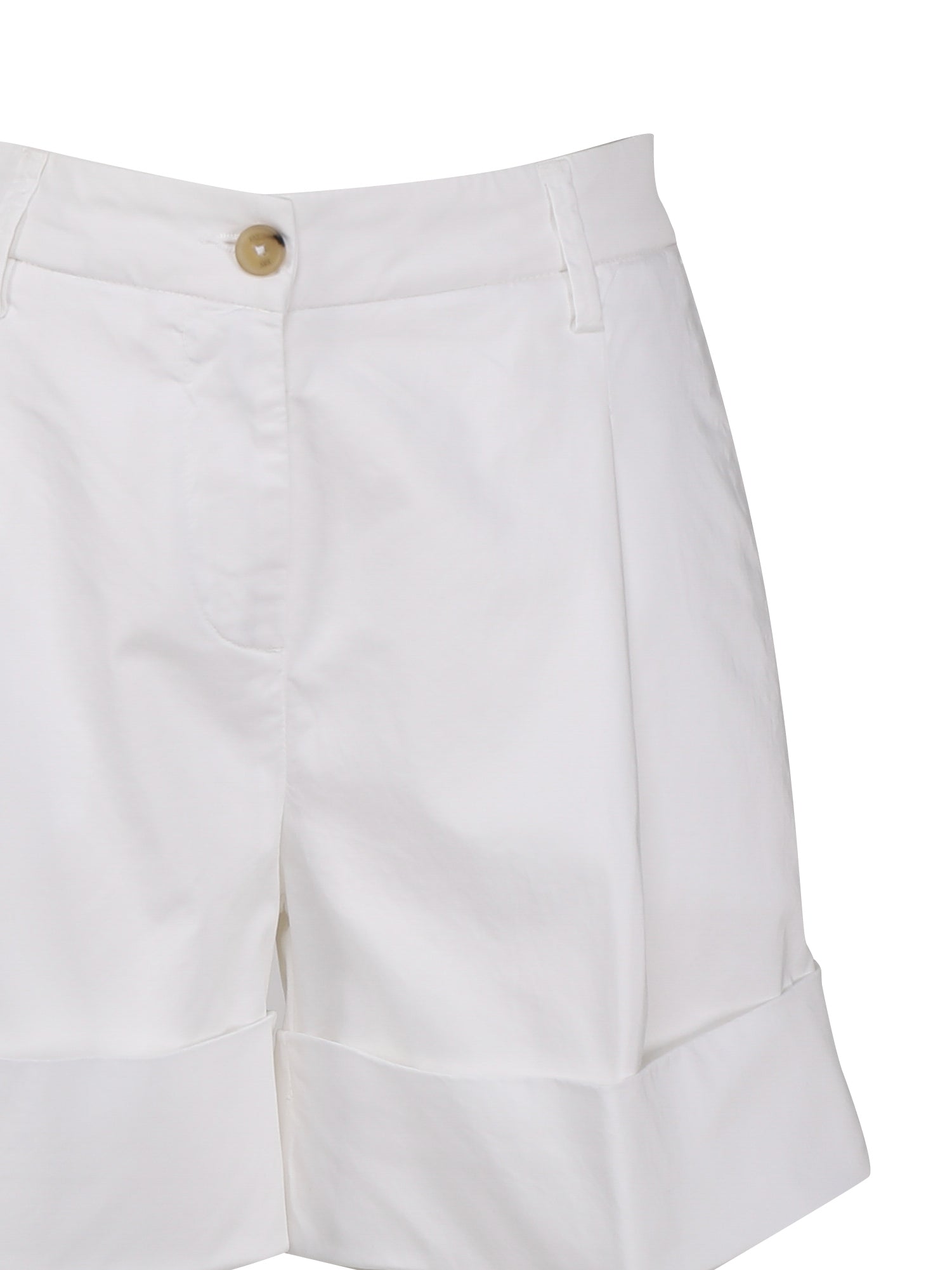 Fay Shorts White Cotton
