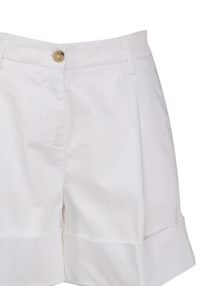 Fay Shorts White Cotton