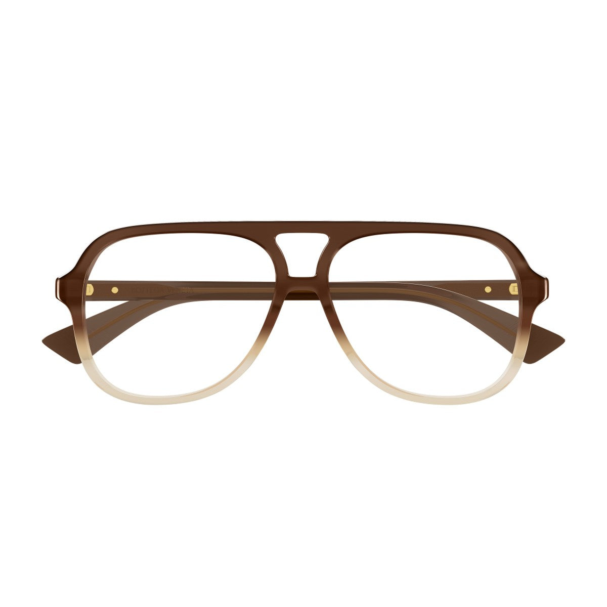 Bottega Veneta Bv1417o Linea Ribbon Transparent Gradient Brown Acetato Riciclato Optical Frames