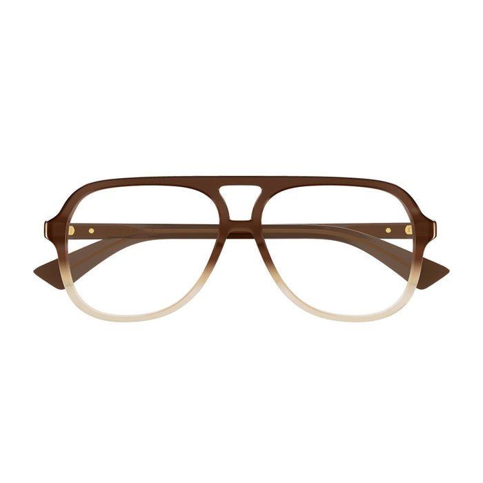 Bottega Veneta Bv1417o Linea Ribbon Transparent Gradient Brown Acetato Riciclato Optical Frames