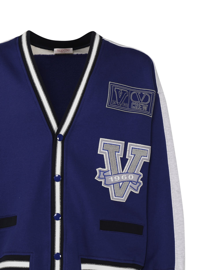 Valentino Garavani Sweaters Blue Cotton