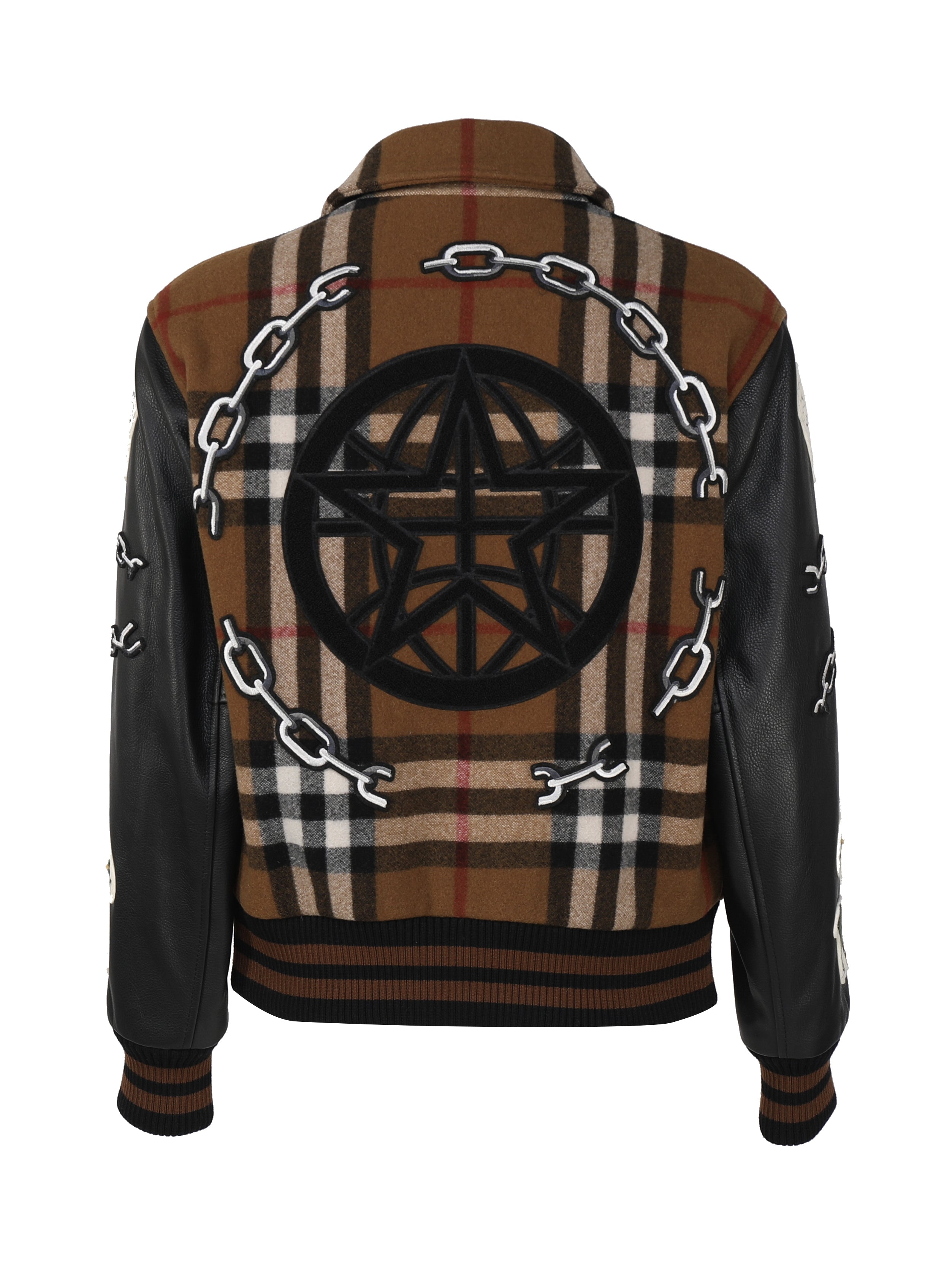 Burberry Coats Dark Birch Brown Chk Wool