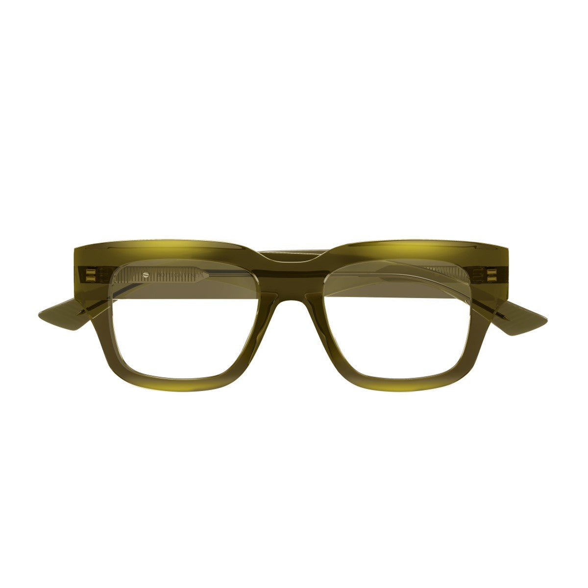 Bottega Veneta Bv1361o Linea Ribbon Transparent Green Acetato Riciclato Eyeglasses