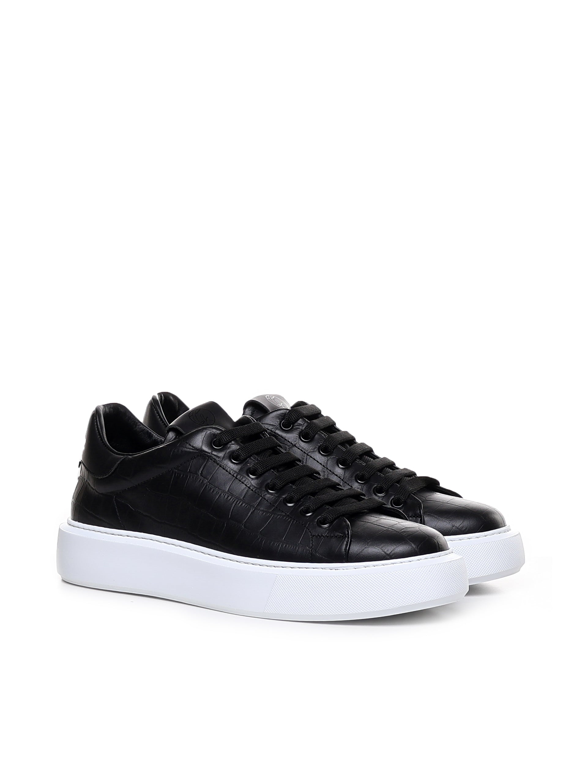Giuliano Galiano Sneakers Black Calfskin