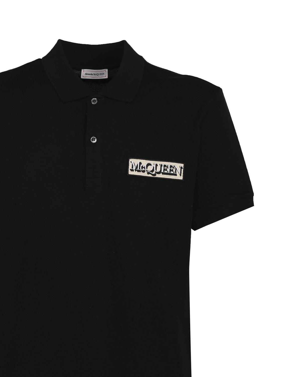 Alexander Mcqueen T-Shirts And Polos Black Cotton