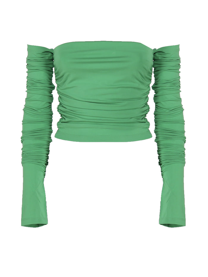 THE ANDAMANE Top Green Viscose