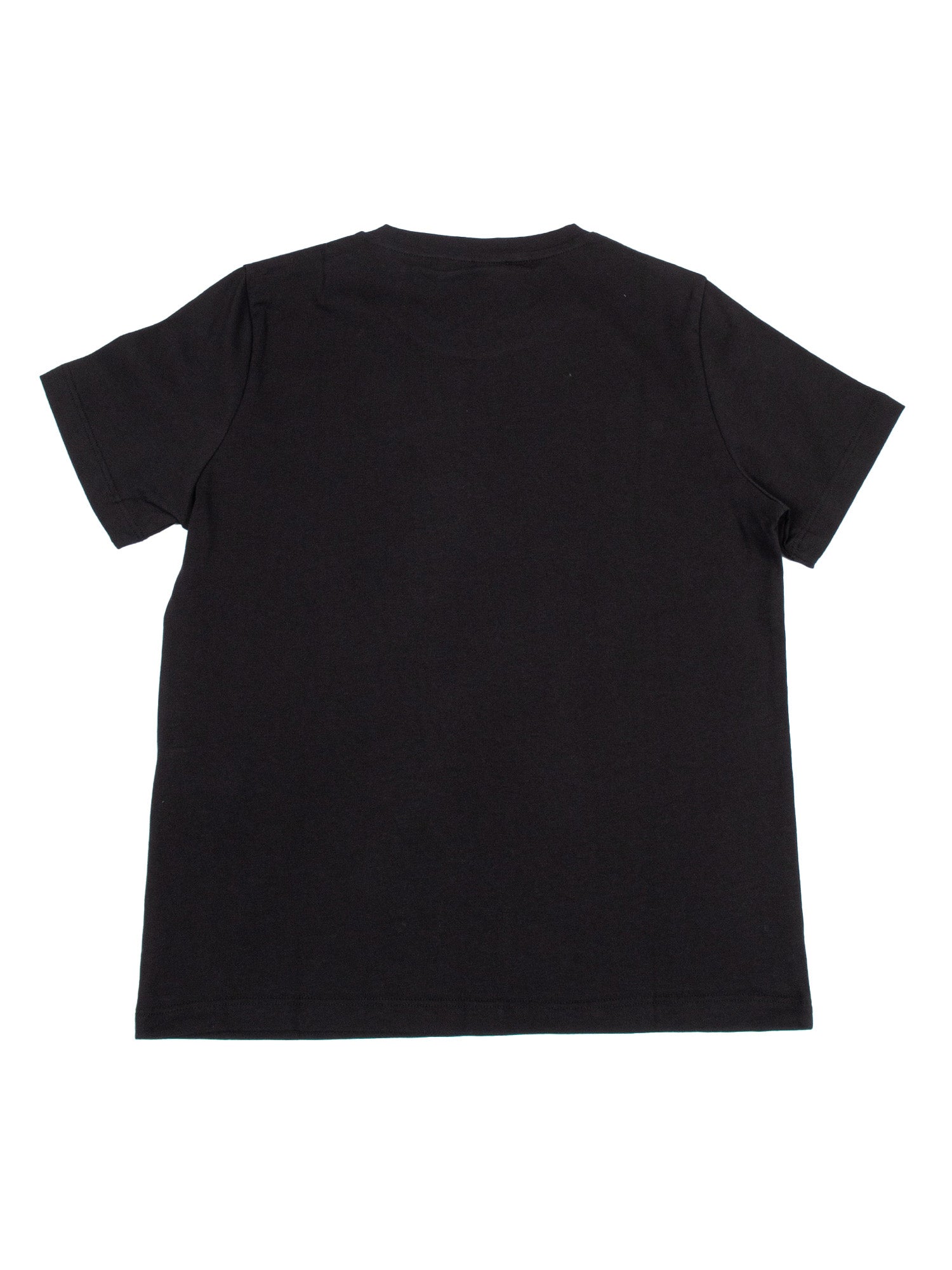T-Shirt Black Cotton Short Sleeves