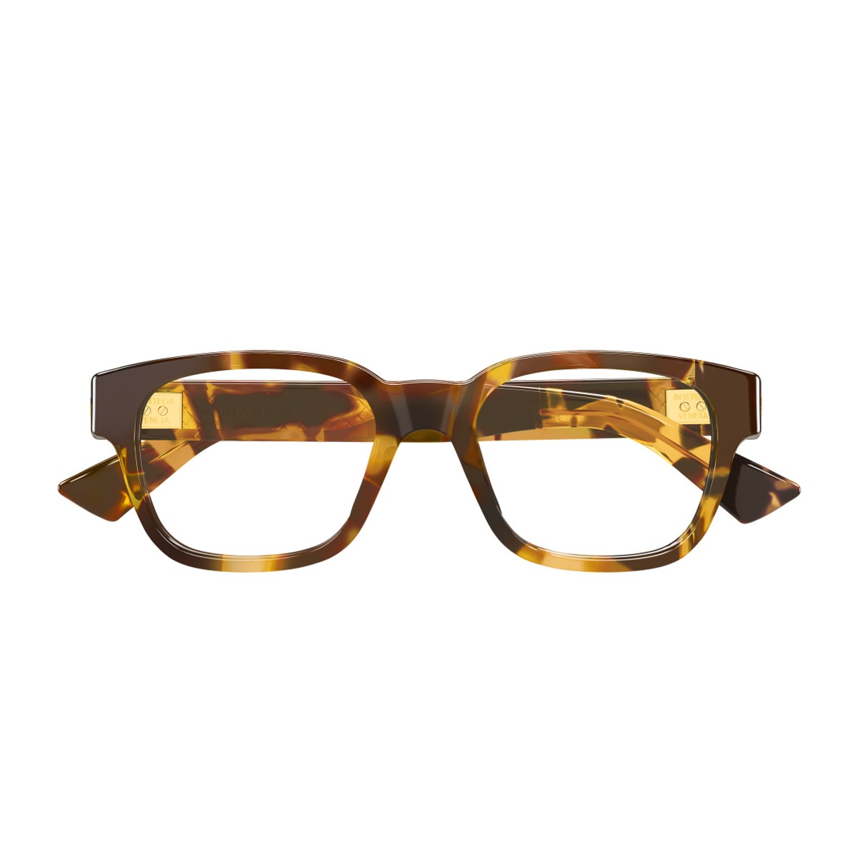 Bottega Veneta Bv1403o Linea Intrecciato Havana Acetato Riciclato Sunglasses