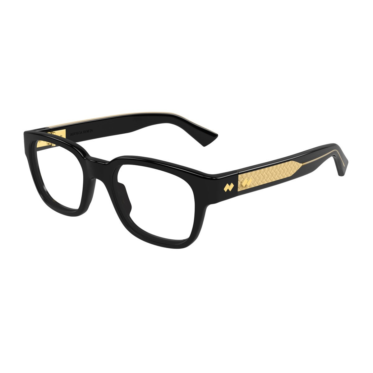 Bottega Veneta Bv1403o Linea Intrecciato Black Acetato Riciclato Sunglasses