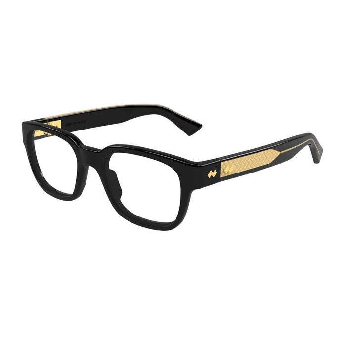 Bottega Veneta Bv1403o Linea Intrecciato Black Acetato Riciclato Sunglasses