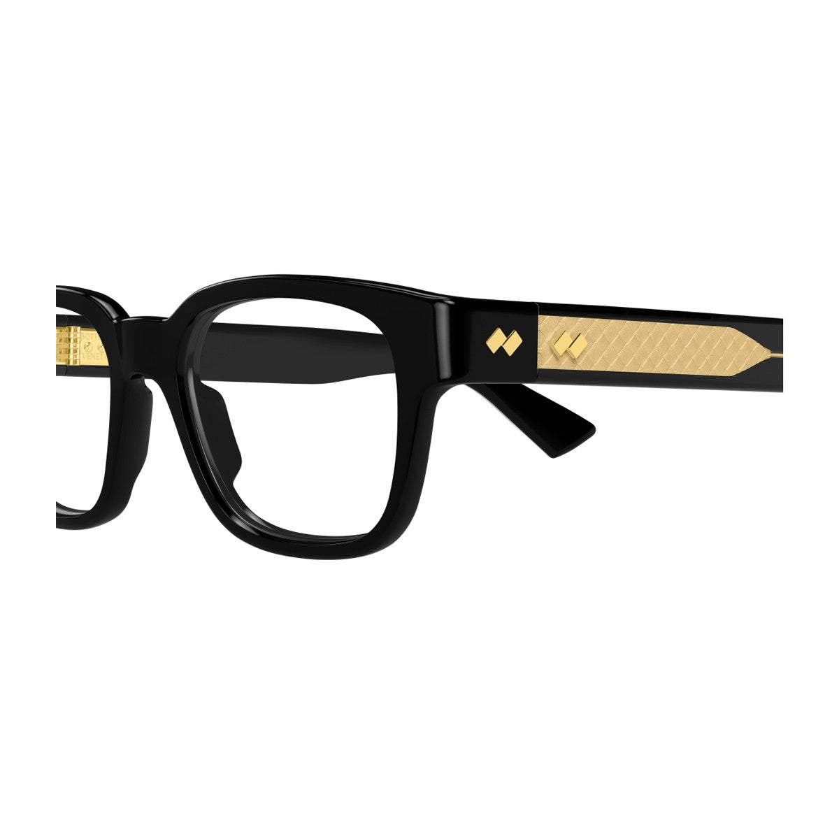 Bottega Veneta Bv1403o Linea Intrecciato Black Acetato Riciclato Sunglasses