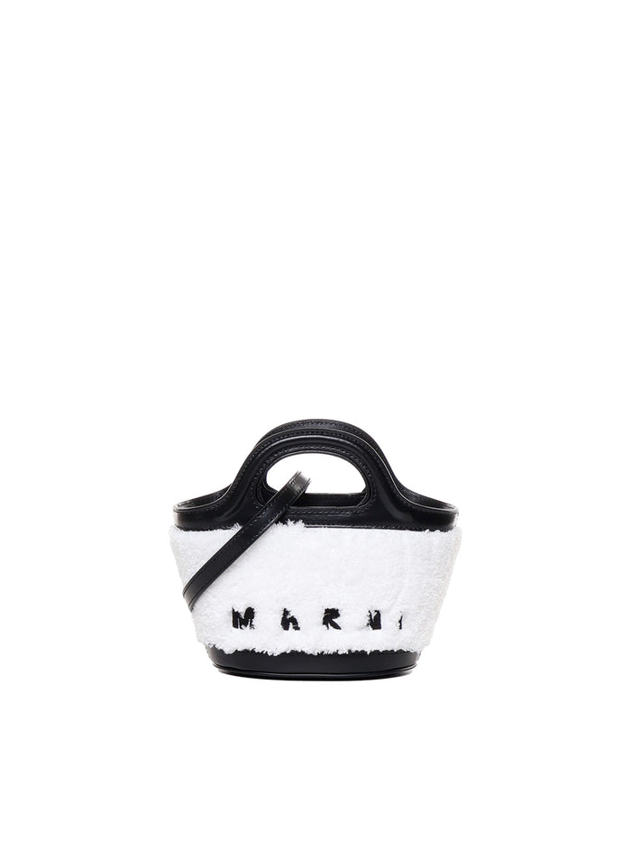 Marni Bags White, Black Calfskin Cotton