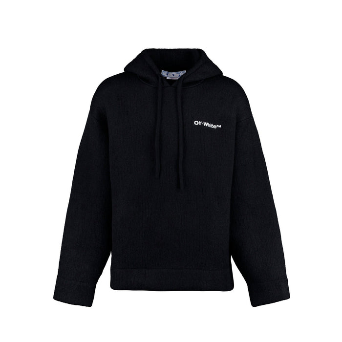 Off-White Knitted Hoodie Black