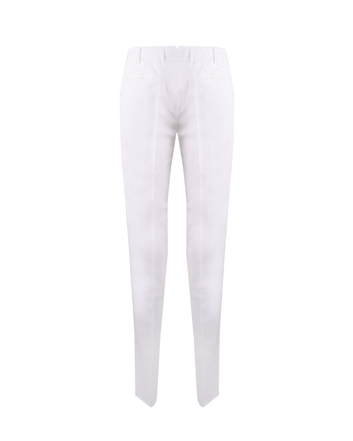 Incotex Trousers White Linen