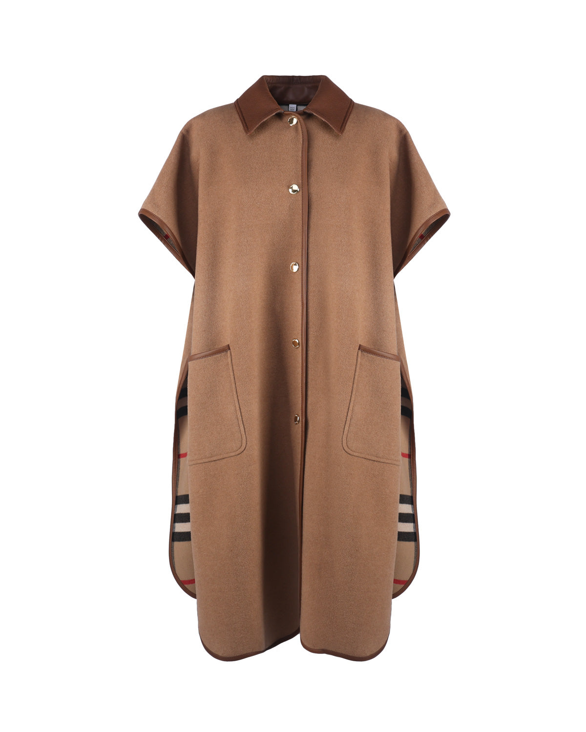 Burberry Coats Beige Wool