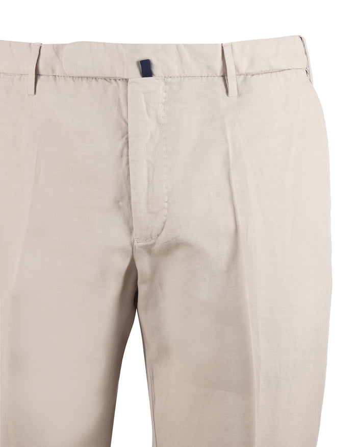 Incotex Trousers Beige Linen
