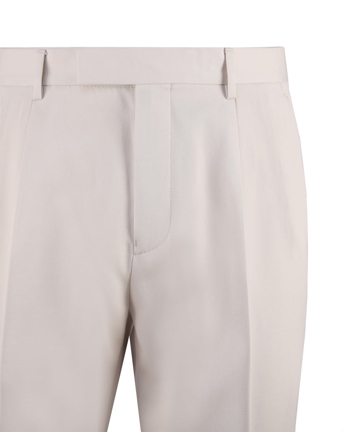Zegna Trousers Beige Cotton
