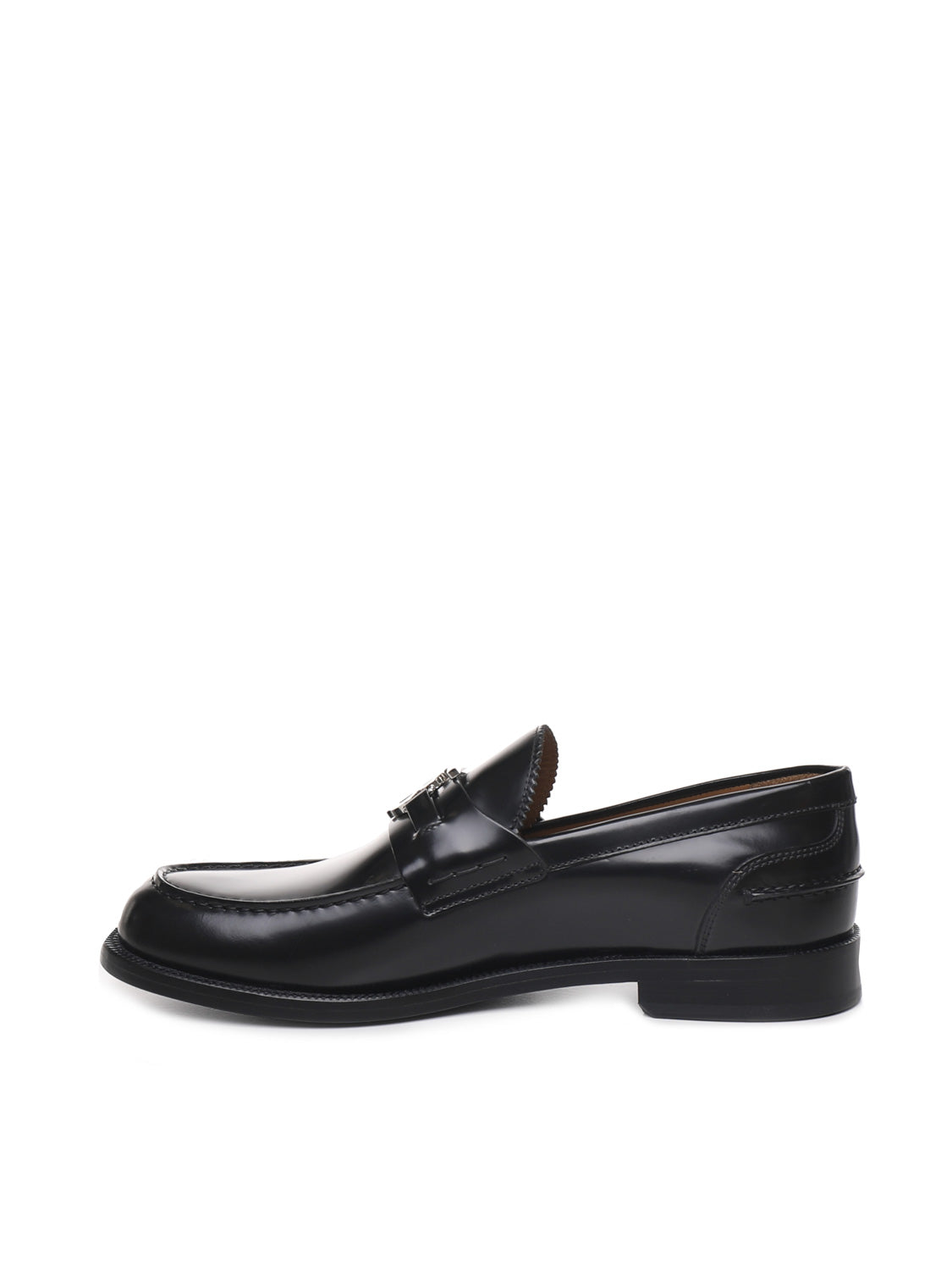Burberry Flat Shoes Black Calfskin