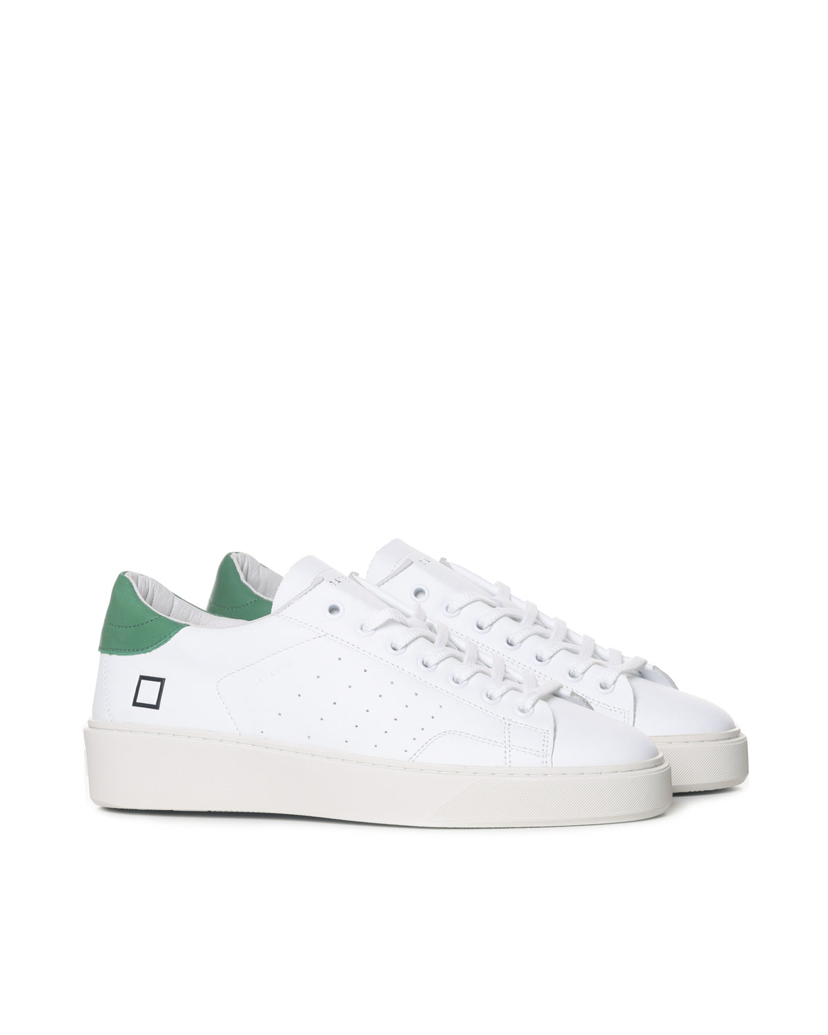 D.a.t.e. Sneakers White-green Leather