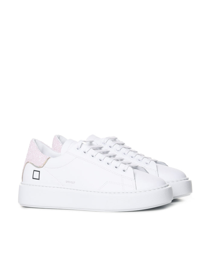 D.a.t.e. Sneakers White-pink Leather