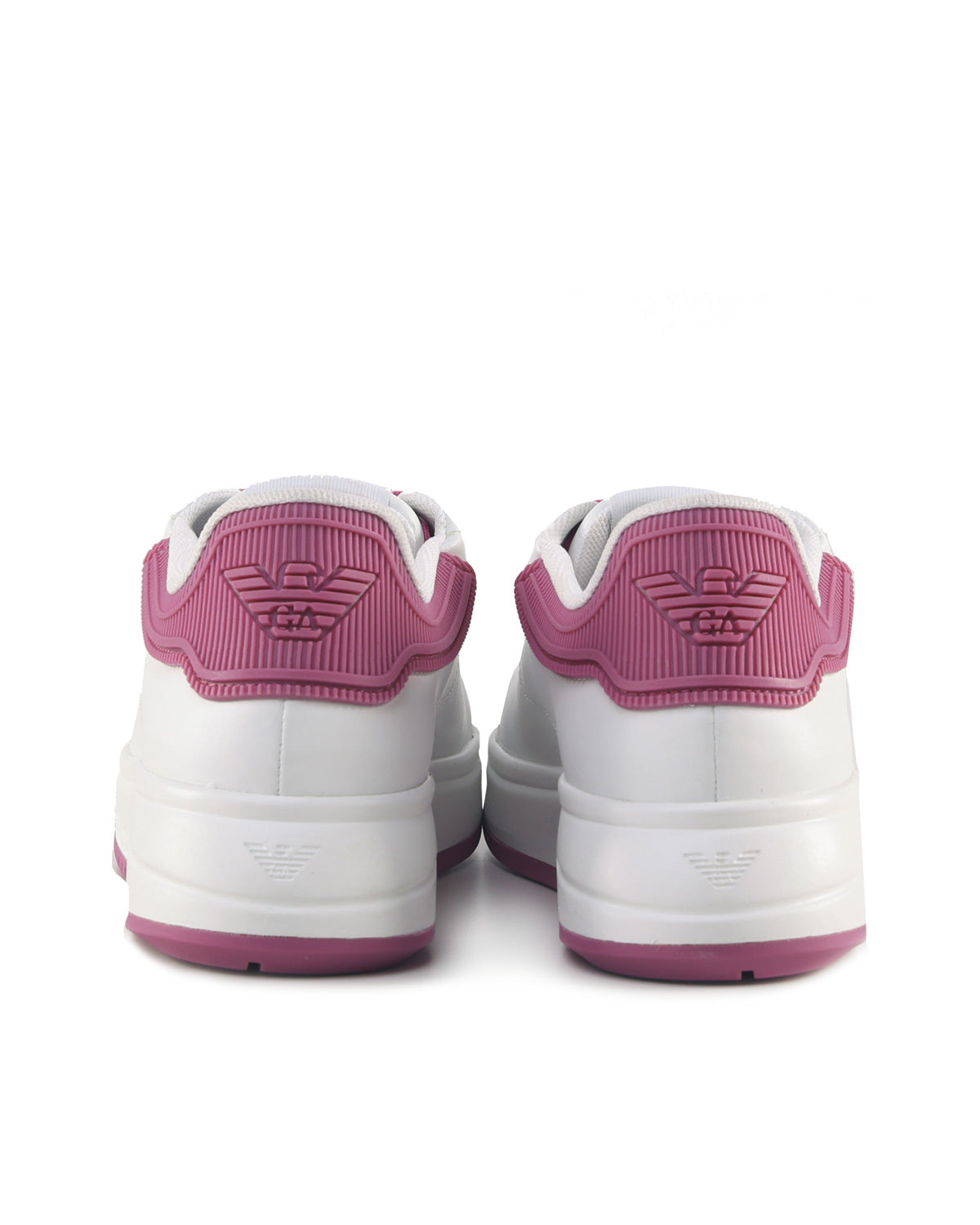 Emporio Armani Sneakers White+pink Calfskin