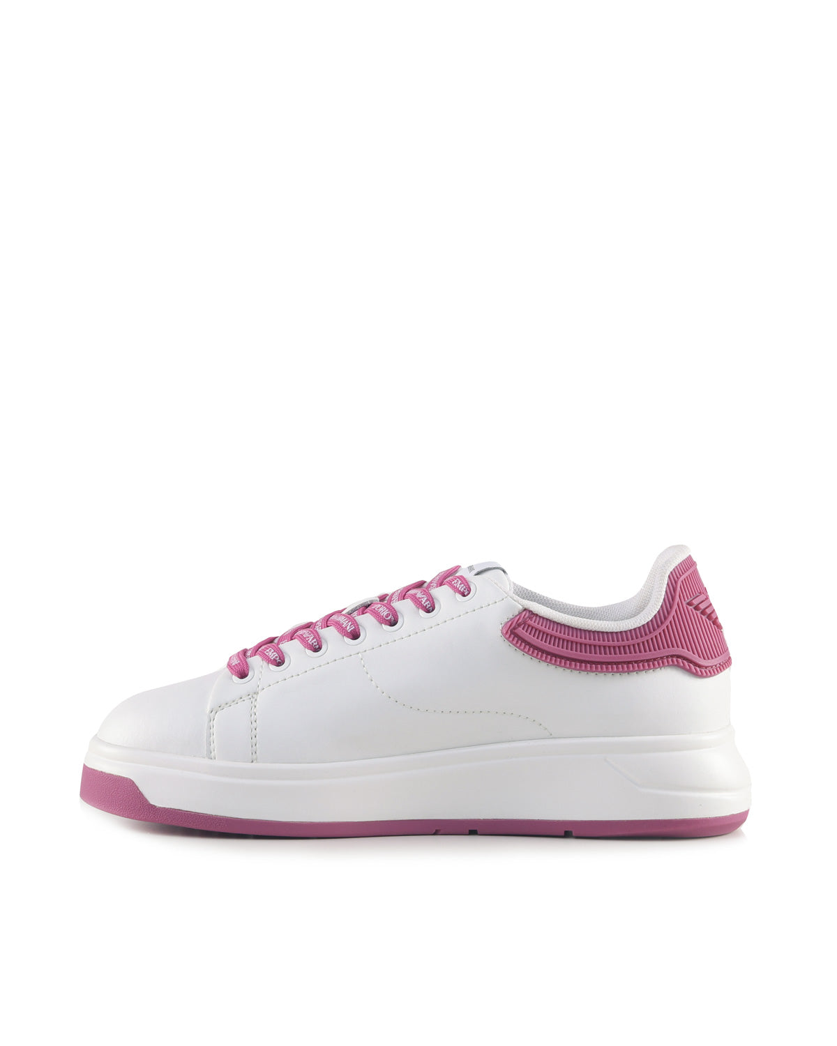Emporio Armani Sneakers White+pink Calfskin