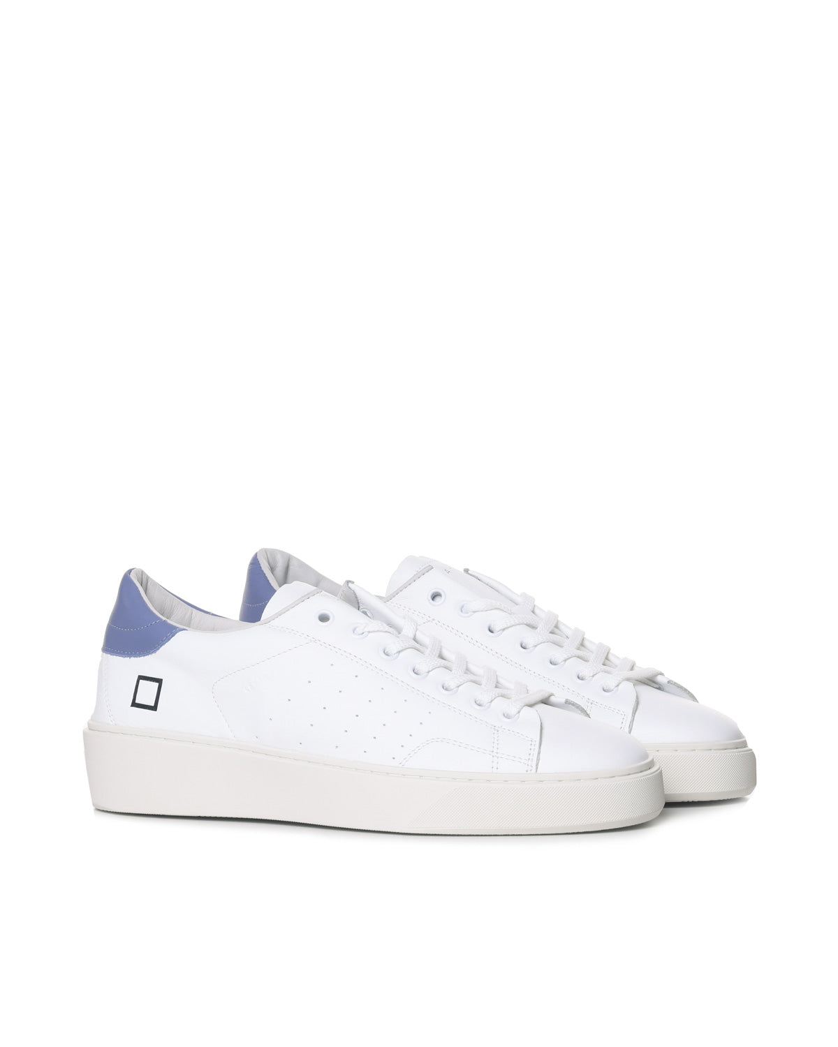 D.a.t.e. Sneakers White-blue Leather