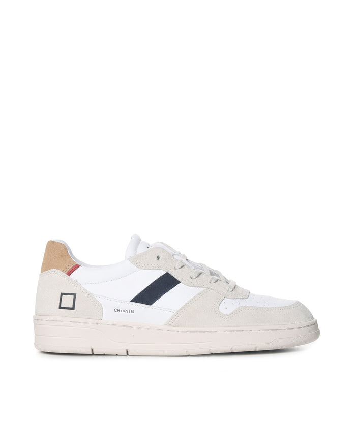 D.a.t.e. Sneakers White-beige Calf Leather