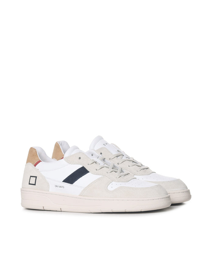 D.a.t.e. Sneakers White-beige Calf Leather