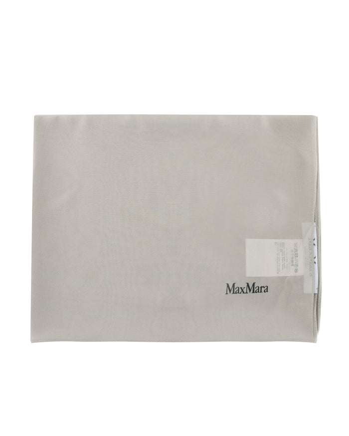 Max Mara Scarfs Olive Green Silk