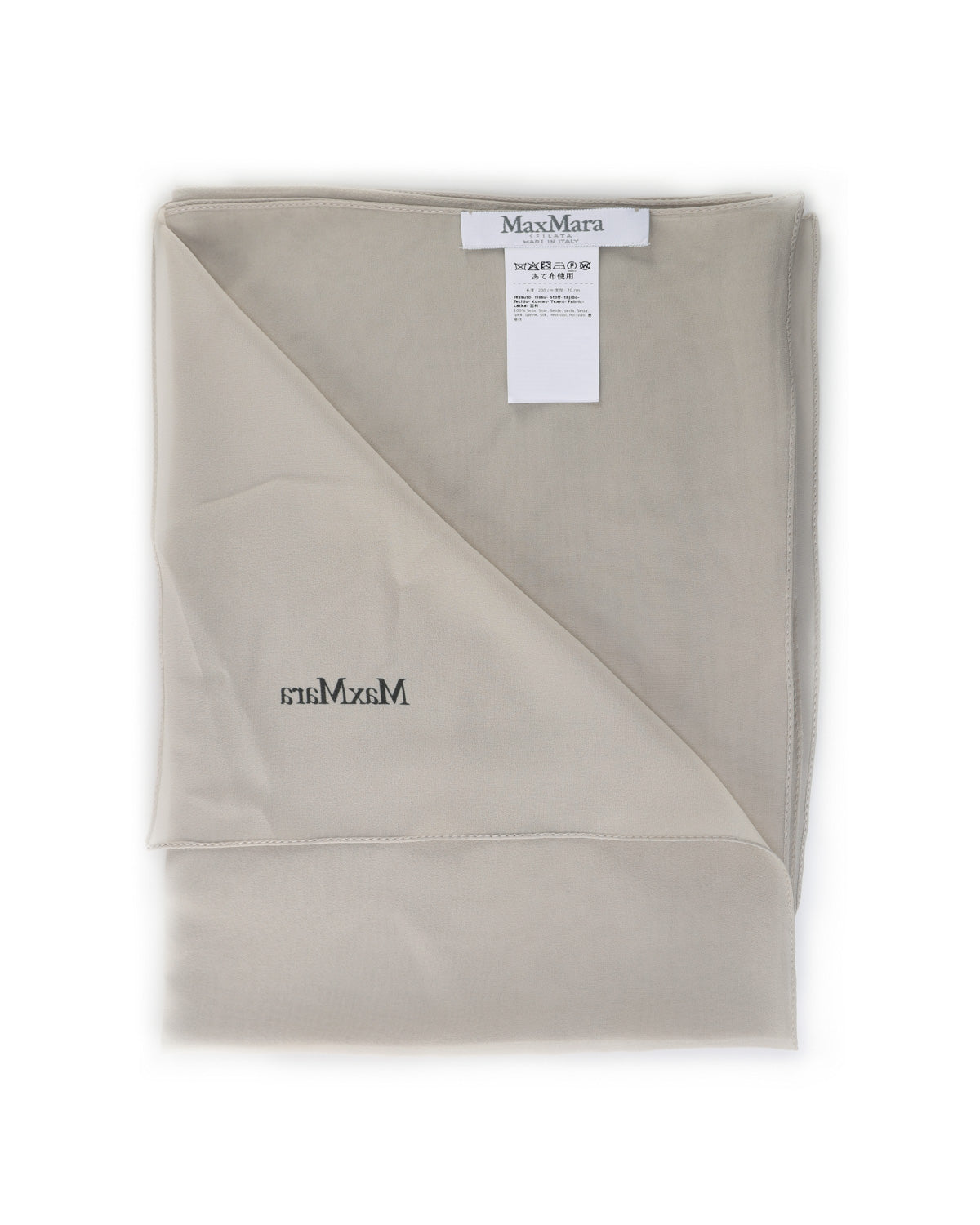 Max Mara Scarfs Olive Green Silk