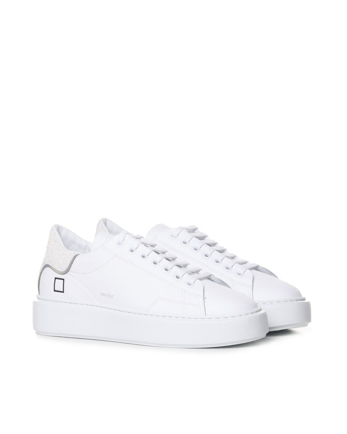 D.a.t.e. Sneakers White-ivory Leather